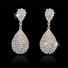 Women's Earrings Classic Drop Elegant Fashion Simple Style Earrings Jewelry Silver For Date Festival 1 Pair