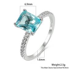 Ring Party Classic Light Green S925 Sterling Silver Precious Stylish