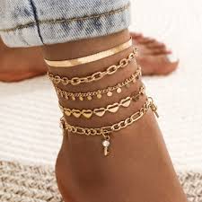 Women's Fashion Outdoor Heart Anklet