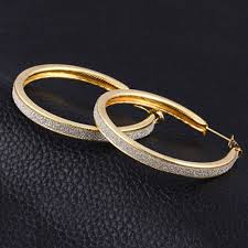 Women's Cubic Zirconia Hoop Earrings Classic Machete Star Statement Ladies