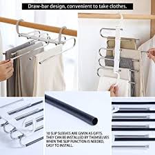 multifunctional stainless steel magic trousers rack household trousers