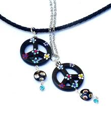 Piece&Love 1960s Hippie 1970s Disco Necklace Masquerade Earrings Men's Women's