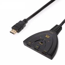 4K 3 In 1 HDMI Switch Cable Splitter HD HDMI2.0 HDMI-compatible Switch Adapter