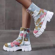 Women's Boots Combat Boots Plus Size Daily Booties Ankle Boots Winter