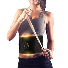 EMS Abdominal Toning Belt Abdomen Vibration Body Slimming Belt Trainer