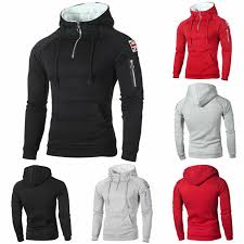 Men's Tracksuit Sweatsuit Zip Hoodie Sweatshirt Jogging Suits Wine Red Black Light Grey Dark Gray Hooded