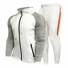 Men's Tracksuit Sweatsuit Jogging Suits Black White Navy Blue Gray Standing Collar Color Block Drawstring 2 Piece Sports & Outdoor