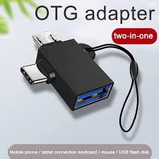 Portable OTG Adapter Type C & Micro USB To USB 3.0 Adapter Male To Female 2 In 1 Multifunction