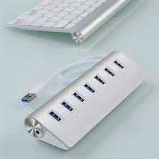 5Gbps High Speed Aluminum Alloy USB 4/7 Ports Splitter Hub Adapter with Cable for PC Laptop