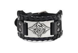 flying dragon totem leather bracelet alloy cowhide bracelet men's