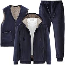 Men's Tracksuit Sweatsuit Fleece Hoodie Jogging Suits 1 2 3 4 Hooded Solid Color
