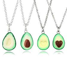 drop earrings for women girls best friend dangle earrings avocado fruits style (b)