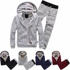 Men's Tracksuit Sweatsuit Fuzzy Sherpa Hoodie Jacket Jogging Suits Navy Wine Red Black Light Grey Hooded Solid Color Sports & Outdoor