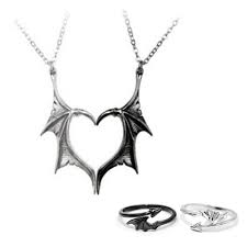 devil wings demon dragon wings pendant necklace for women men charm