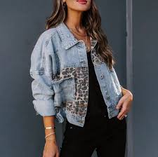 Women's Denim Jacket Street Daily Going out Spring Fall Regular