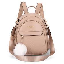 Women's Girls' Backpack School Bag Bookbag Mini Backpack School Daily Solid Color
