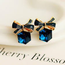 Chic & Modern Street Geometry Earring / Elegant Charm Cube and Bowknot Earrings for Woman