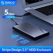 ORICO Hard Drive Case, 2.5 Inch HDD Enclosure, SATA to USB 3.0 External Hard Drive