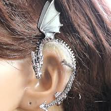 1PC Hanging Earrings Single Earring For Women's Date Birthday Alloy Classic Dragon