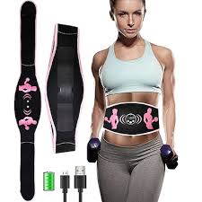 EMS Muscle Stimulation Abs Abdominal Belt Trainer Stimulator Massage Fitness