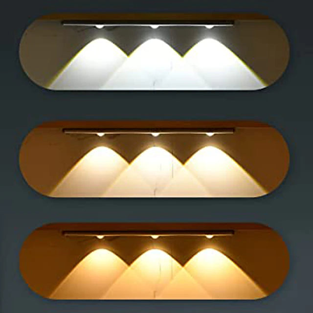 Sensing Night Light LED Auto Motion Sensor LED Light 3-Colors Dimming 30/40/60cm 2/3/4LEDs for Kitchen