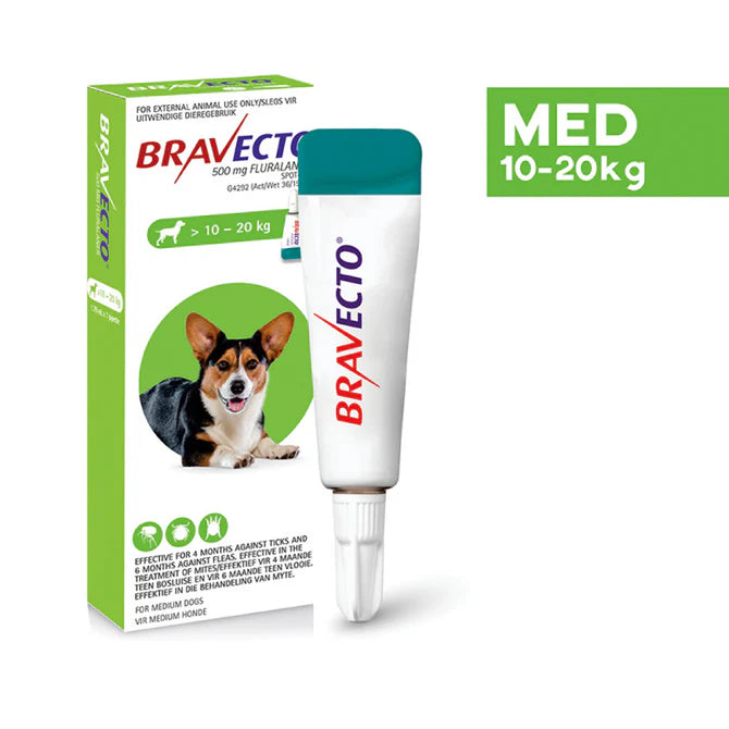 Bravecto Spot-On Tick And Flea Control For Dogs