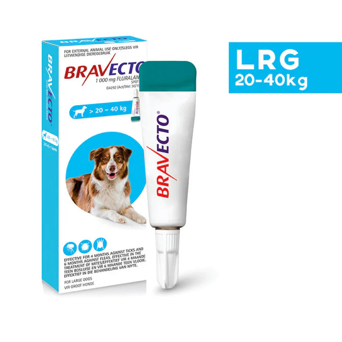 Bravecto Spot-On Tick And Flea Control For Dogs