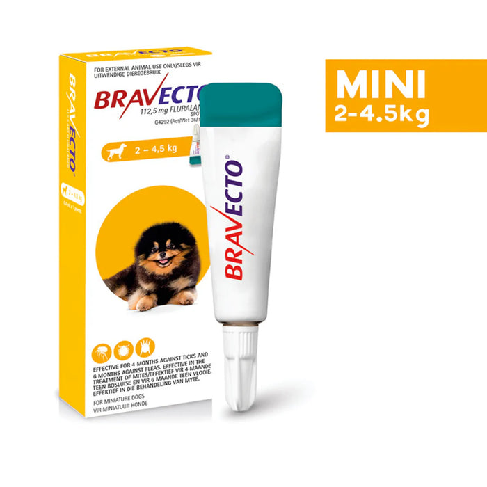 Bravecto Spot-On Tick And Flea Control For Dogs