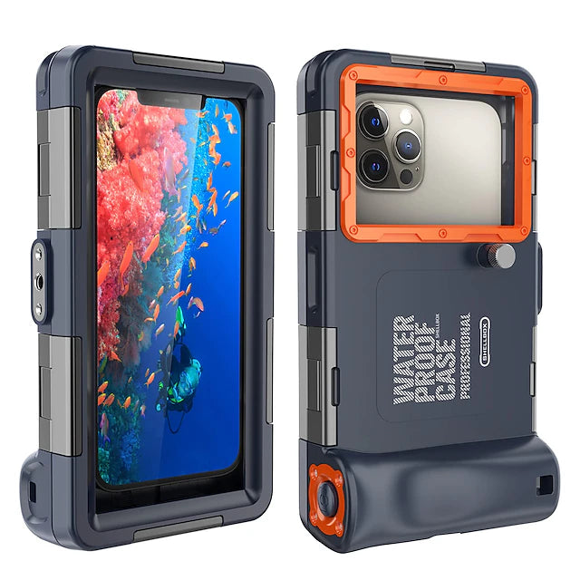 Waterproof Phone Case Professional 50ft Diving Phone Case for iPhone 15 14 13 Samsung Series Phones Surfing Swimming
