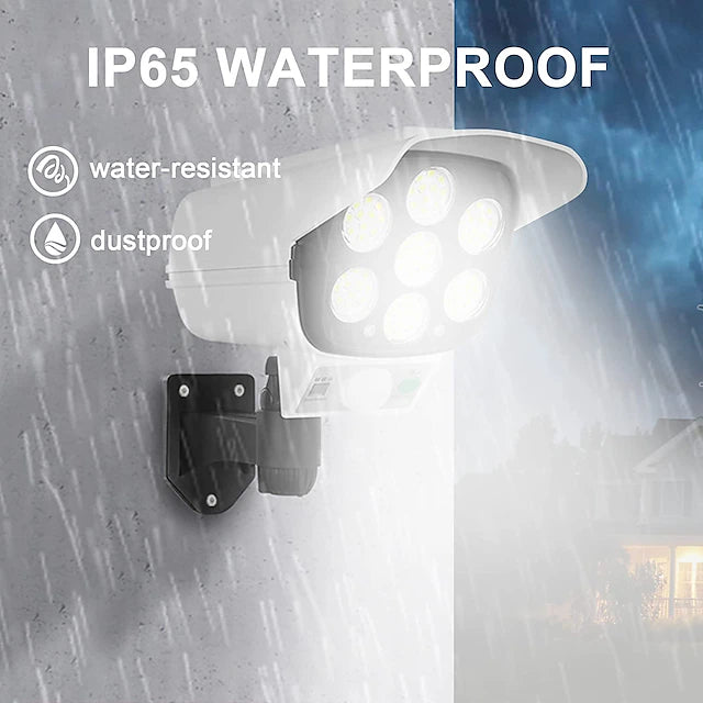 Outdoor Motion Sensor Spot Light Solar IP65 Waterproof Simulation