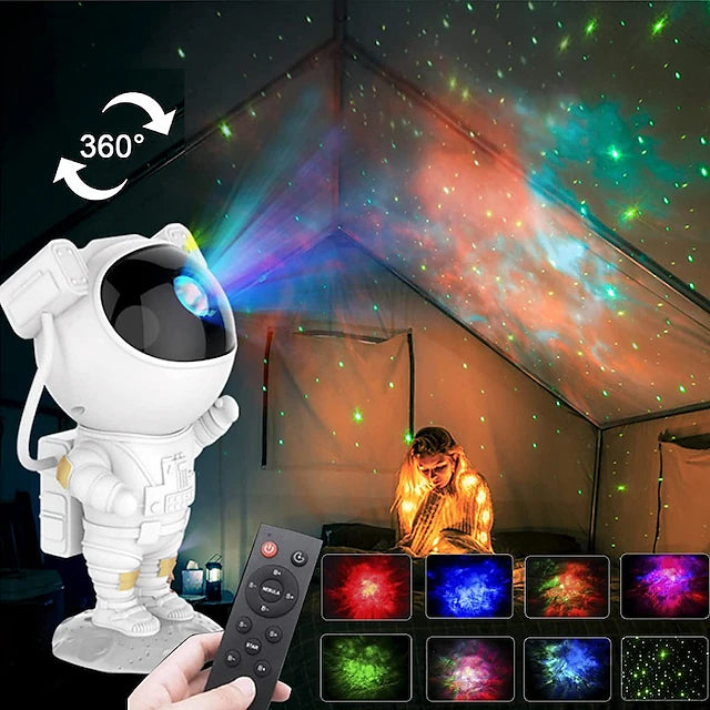 Astronaut Galaxy Starry Sky Projector with Timer Remote Control 360°Adjustable