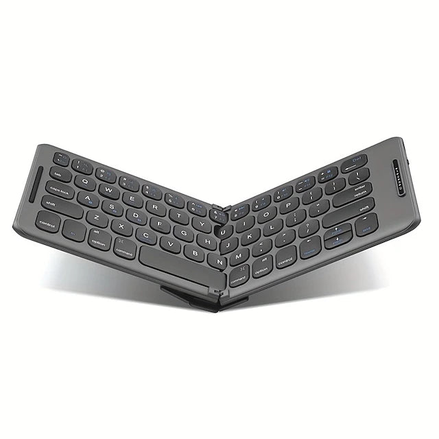 Wireless BT Folding Keyboard Computer Office Quiet Ultra-thin Portable Keyboard Three Systems Free