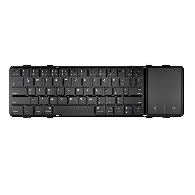 Wireless Bluetooth Foldable Keyboard Portable Ergonomic with Touchpad Mouse