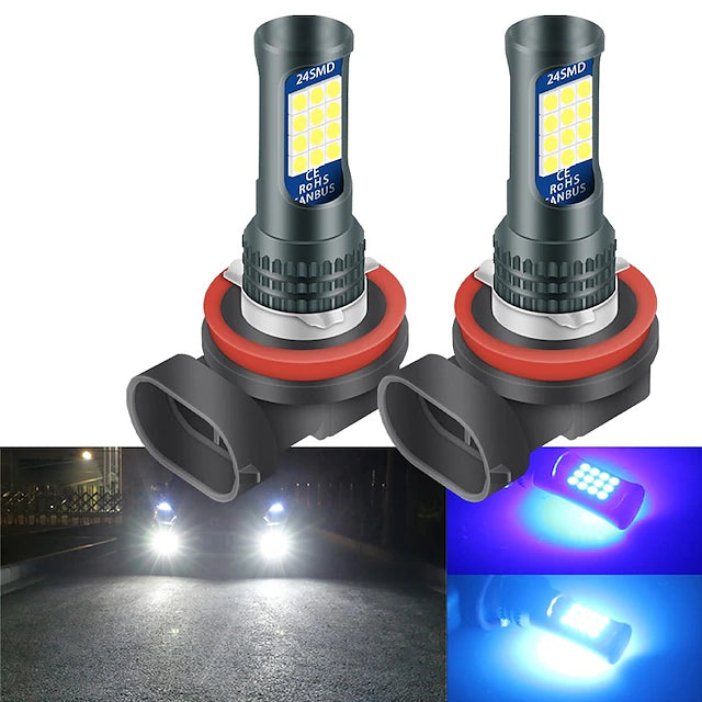 2PCS Car LED Fog Lights Car Canbus Light LED Bulbs SMD 3030 36W 24LED