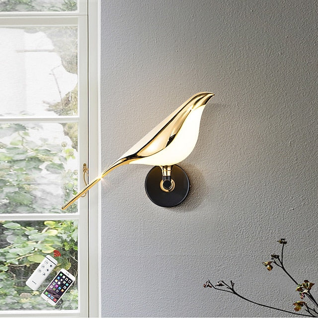 Nordic Style Indoor Wall Light LED Bird Design Modern Aluminum Wall Light 220-240V