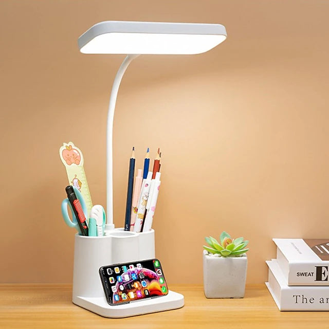 Desk Lamp LED Flexible Study Lamp With Pen Holder LED Desk Lamp With Touch