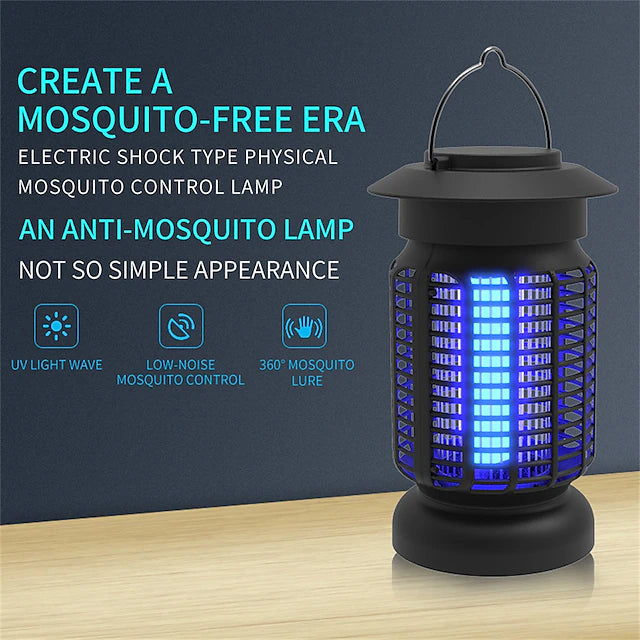 1pc Mosquito Repeller Electric Mosquito Killer Lamp Light Bug Zapper 360 Indoor And Outdoor