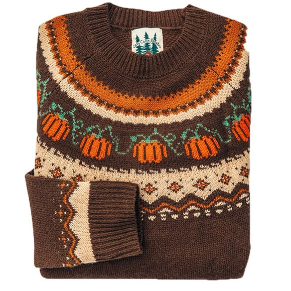 Pumpkin Ghost Fashion Streetwear Designer Men's Knitted Pullover Sweater Jumper