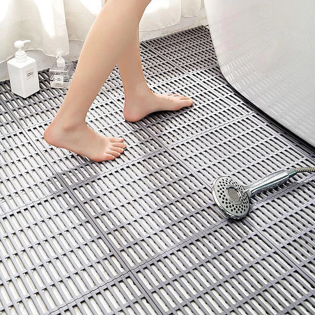 Shower Bath Mat Carpet Tasteless Tpe Toilet Household Bathtub Bathroom Hollow Hydrophobic Anti Slip