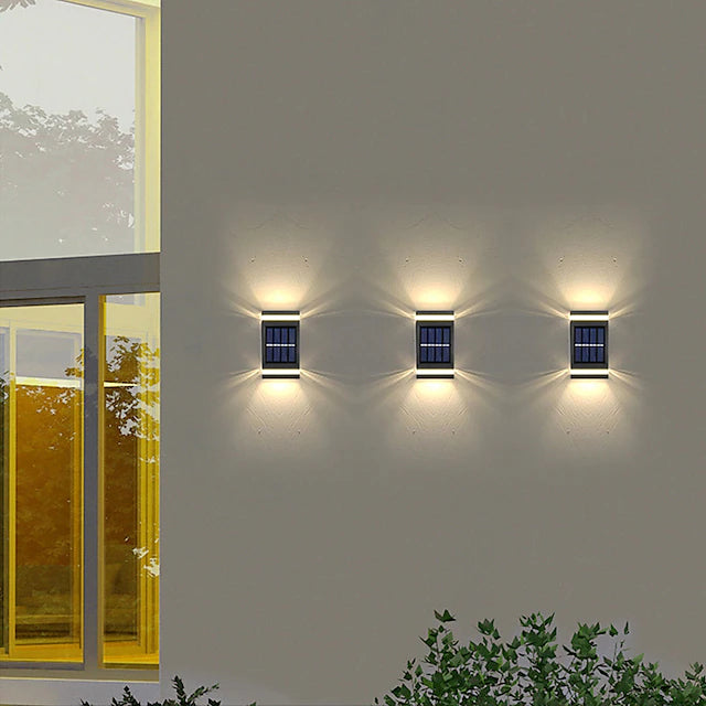 2/4Pcs Outdoor Wall Lights Solar Waterproof Garden Lights LED Porch Light Smart Light