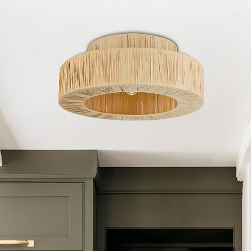 LED Ceiling Light Rattan 45/55cm Design Luxurious Modern Style Dining Room Bedroom Pendant Lamps 110-240V