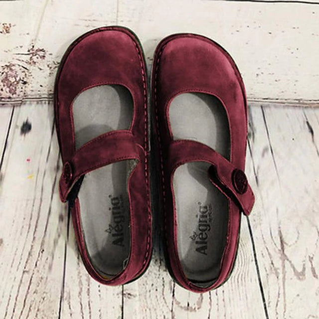 Women's Flats Suede Shoes Outdoor Daily Flat Heel Round Toe