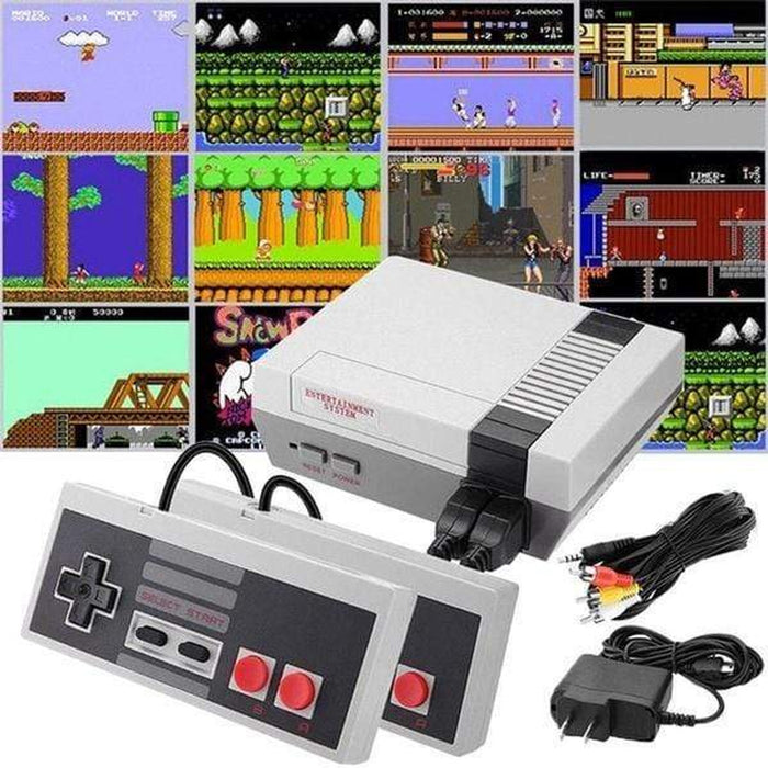 Mini Vintage Retro TV Game Machine Av Line Classic Game Built-in 620