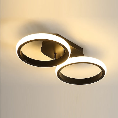 LED Ceiling Light 34.5 52.5 cm Cluster Design Square Line Design Flush Mount Lights Aluminum