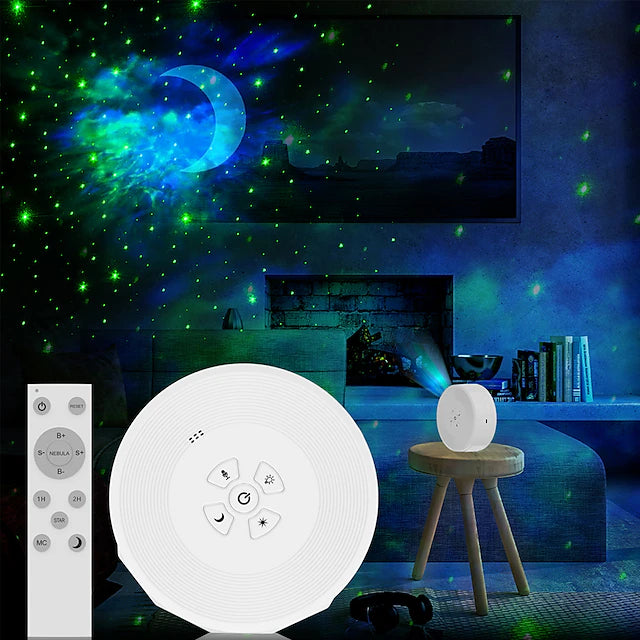 Starry Sky Projector Star Light Voice Music Control Colorful Night Lamp Moon Nebula Projection