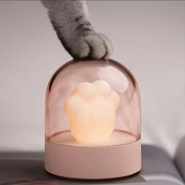 Cat Paw Musical Night Light Cute LED Night Light With Built In Music Player