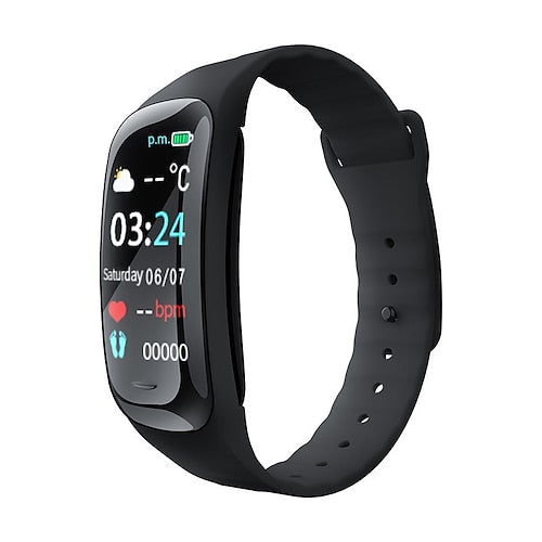C1plus Smart Watch 0.96 inch Smartwatch Fitness Running Watch Bluetooth Temperature Monitoring