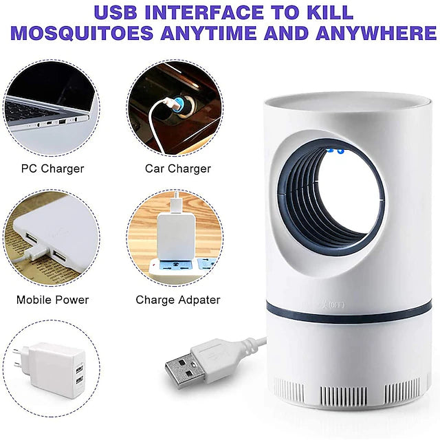 Bug Zapper Electric Indoor Mosquito Insect Trap Killer Lamp LED Mosquito