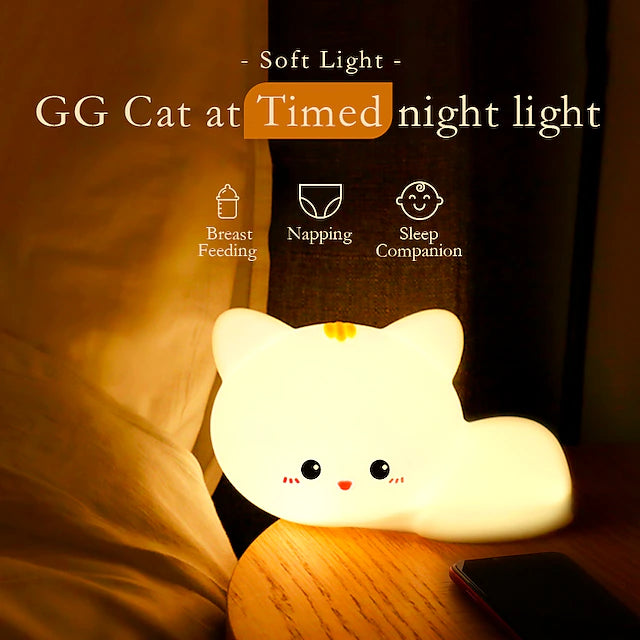 GG Cat Creative Baby And Children Night Light Touch Light Birthday