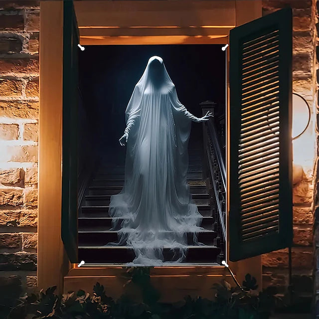 Halloween Door Decorations Halloween Door Covers Ghost Door Tapestry Door Curtain